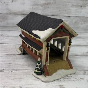 Home Accents Holiday Covered Bridge Christmas Village accessory